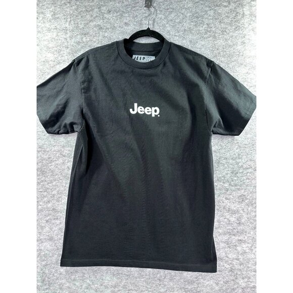 Jeep Mens Size M T-Shirt Graphic Print Classic Fit Black Crew Neck - Picture 2 of 5